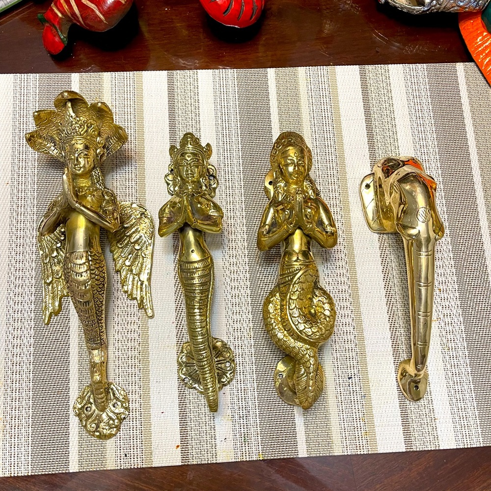 Brass beautifully door handles